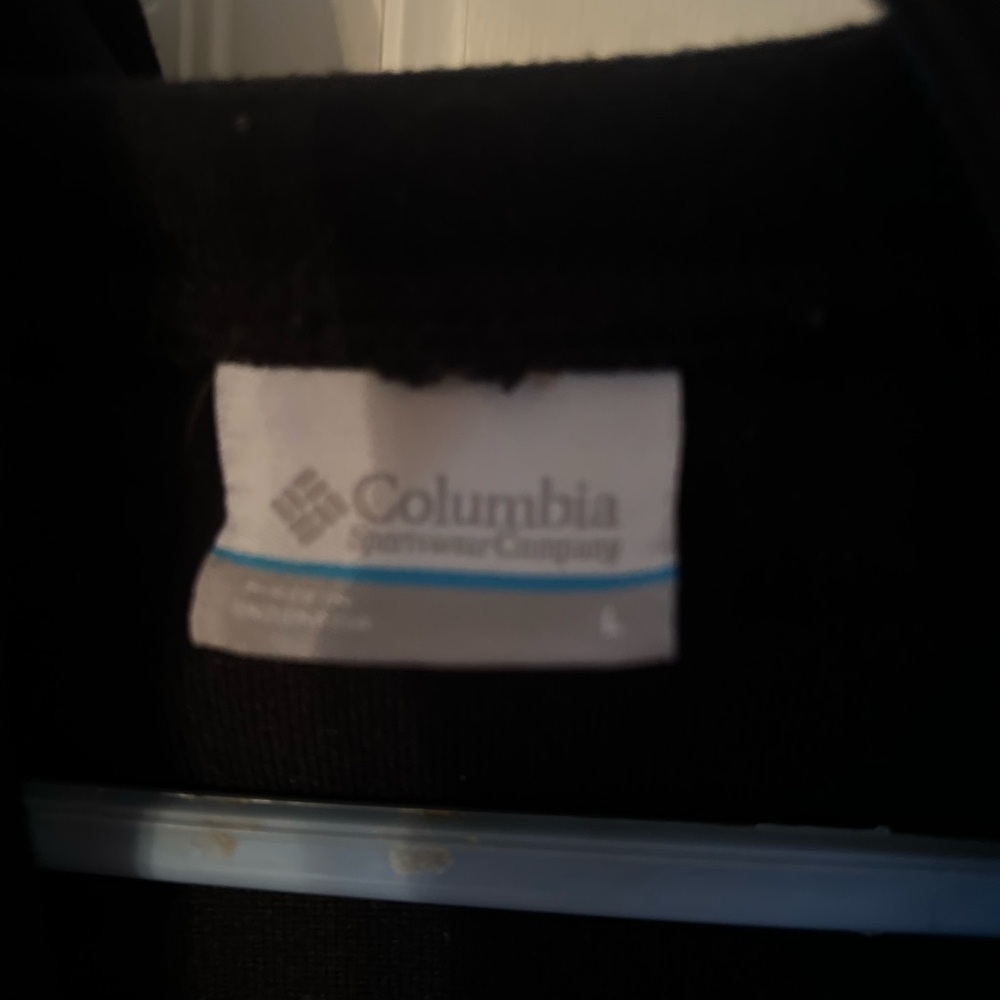 Columbia Black Fleece Jacket Size Large - Picture 5 of 11